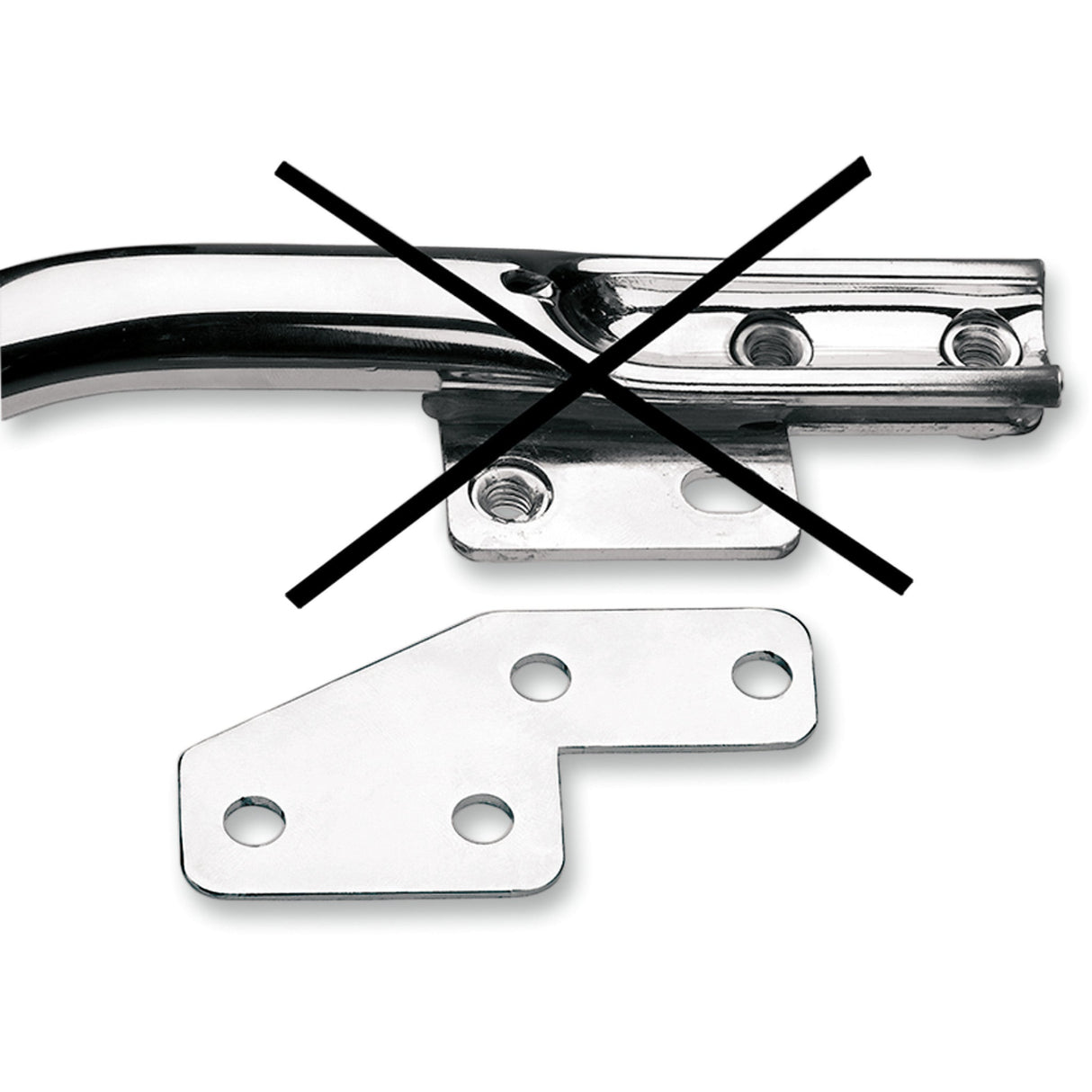 Cycle Visions License Plate Bar Eliminator - CV-4812 For Harley Touring 1999-2008