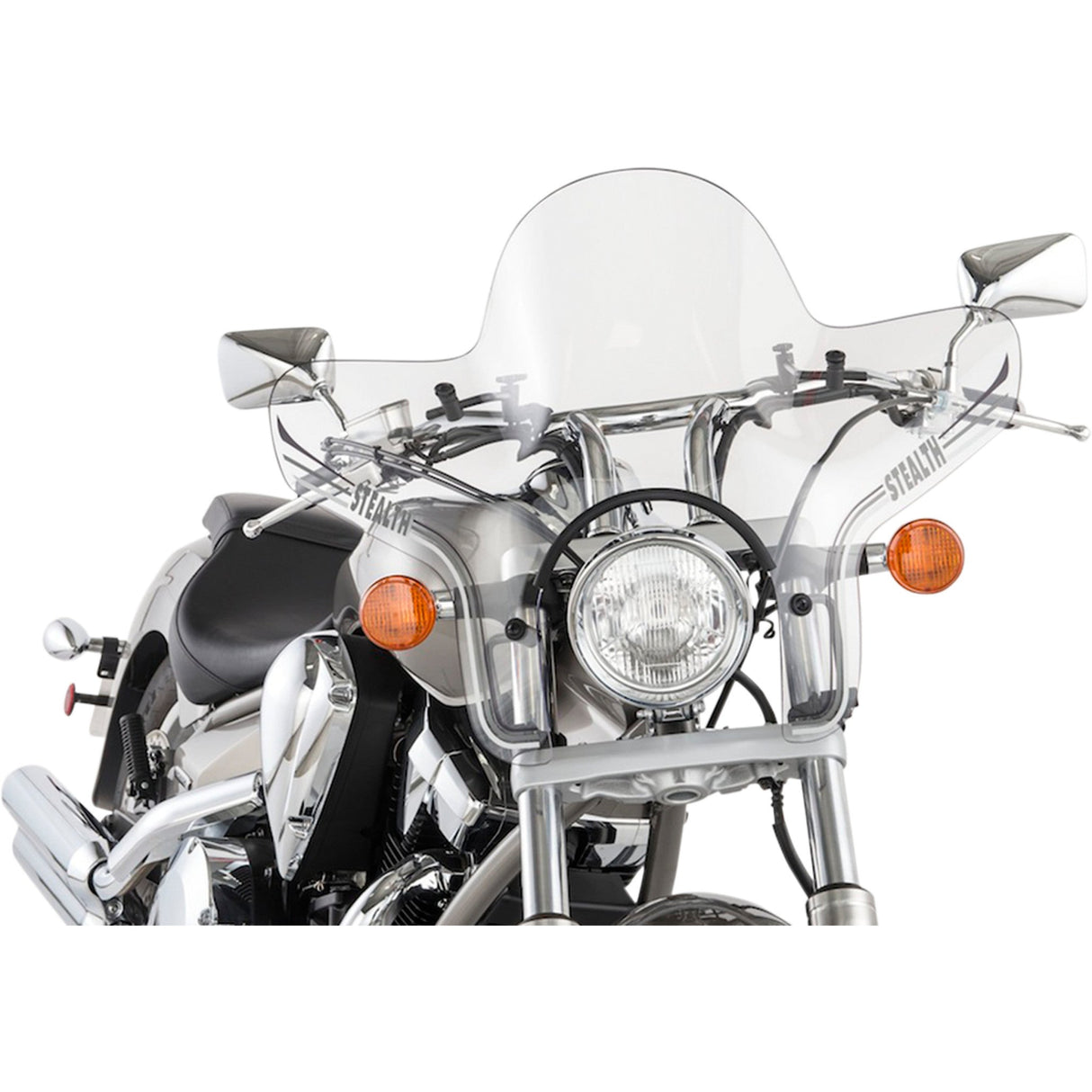 Slipstreamer SS-20 Stealth Windshield 14-1/8" Clear - SS-20-C For Harley Motorcycles 1988-2024 | Honda Motorcycles 1992-2025