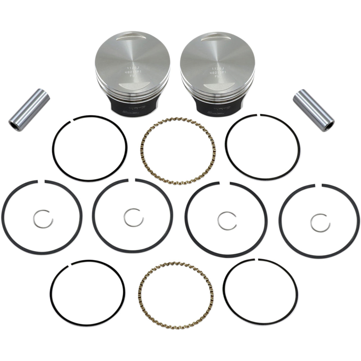 Wiseco Tracker Series™ Piston Kit 3.508" 1340 Cc 80 Cubic Inch +0.010" Evolution - K0215P1 For Harley Motorcycles 1984-1999