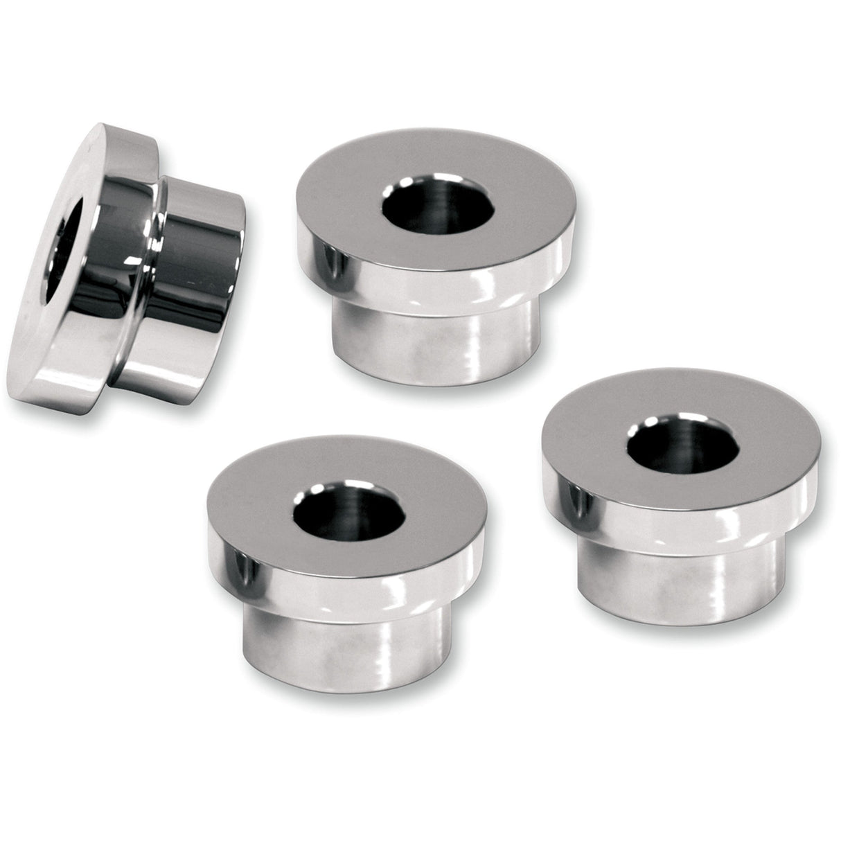 LA CHOPPERS 0602-0420 LA-7400-00 Angled Handlebar Riser Bushing Kit - Riser Adapter - 5° - Chrome