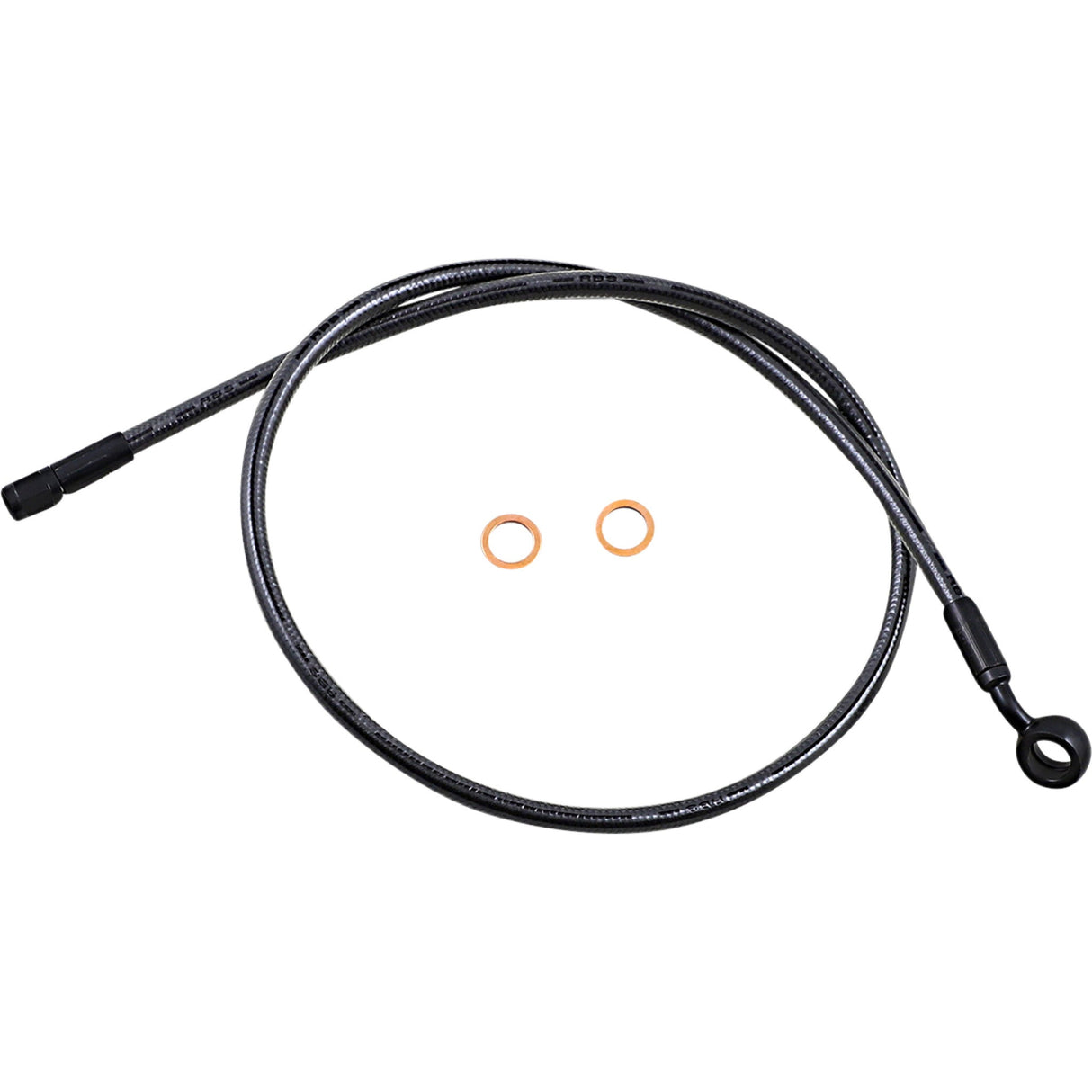 MAGNUM SHIELDING 1741-6166 AS478136 Alternate Length Upper Brake Line - Brake Line -12mm-35° - 36" - Black Pearl