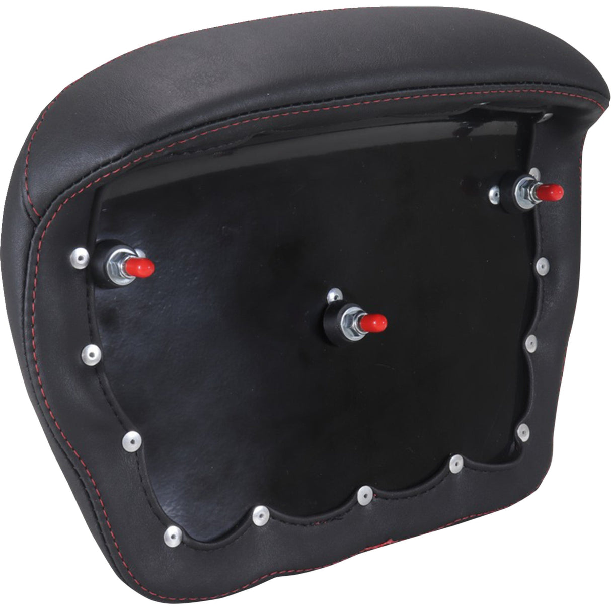 Mustang Chopped Tour-Pak® Sissy Bar Pad Dark Cherry Stitching - 88440DC For Harley Touring 2023-2026