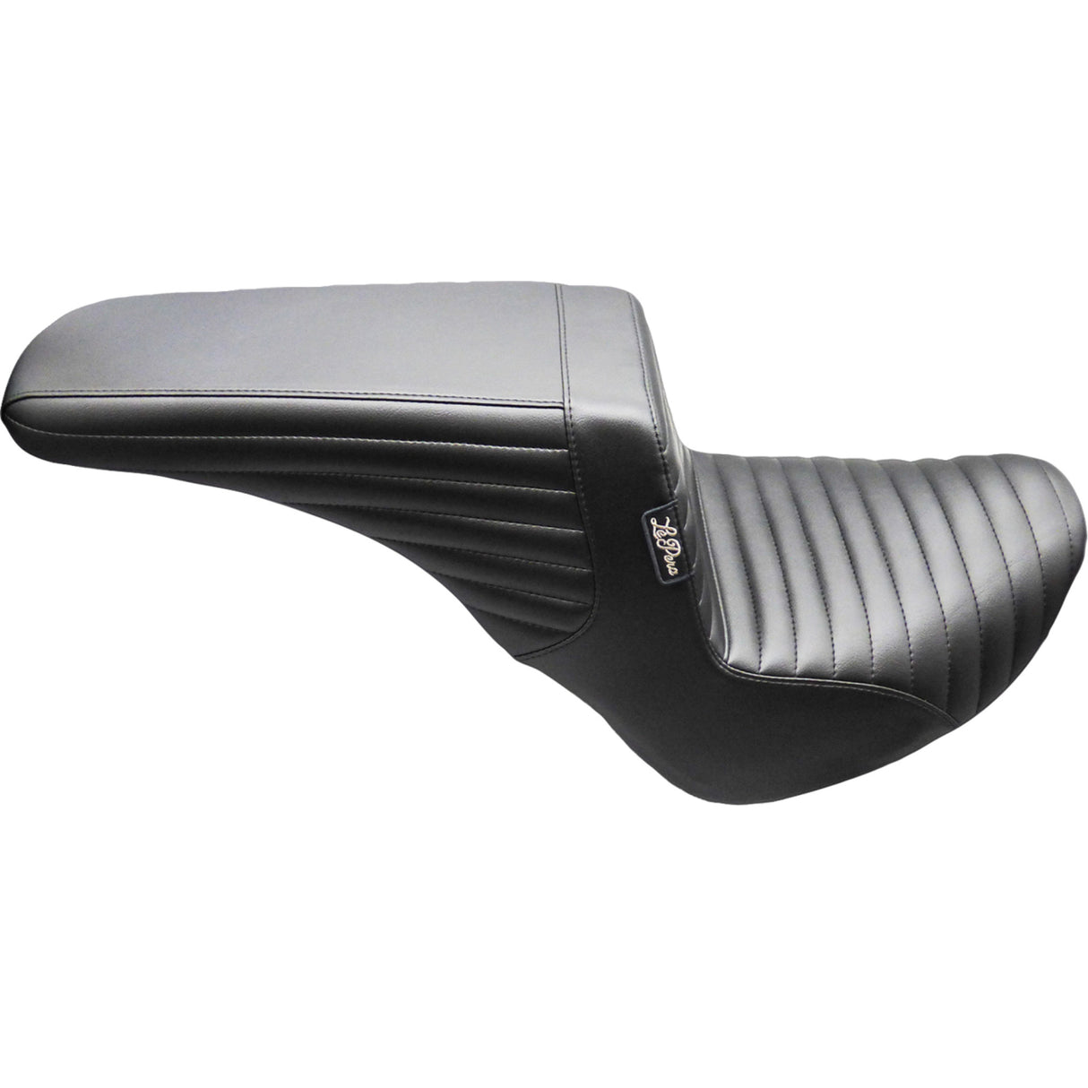 LePera Kickflip Upfront Seat Pleated Black FL FX - LYU-590PT For Harley Softail 2018-2025