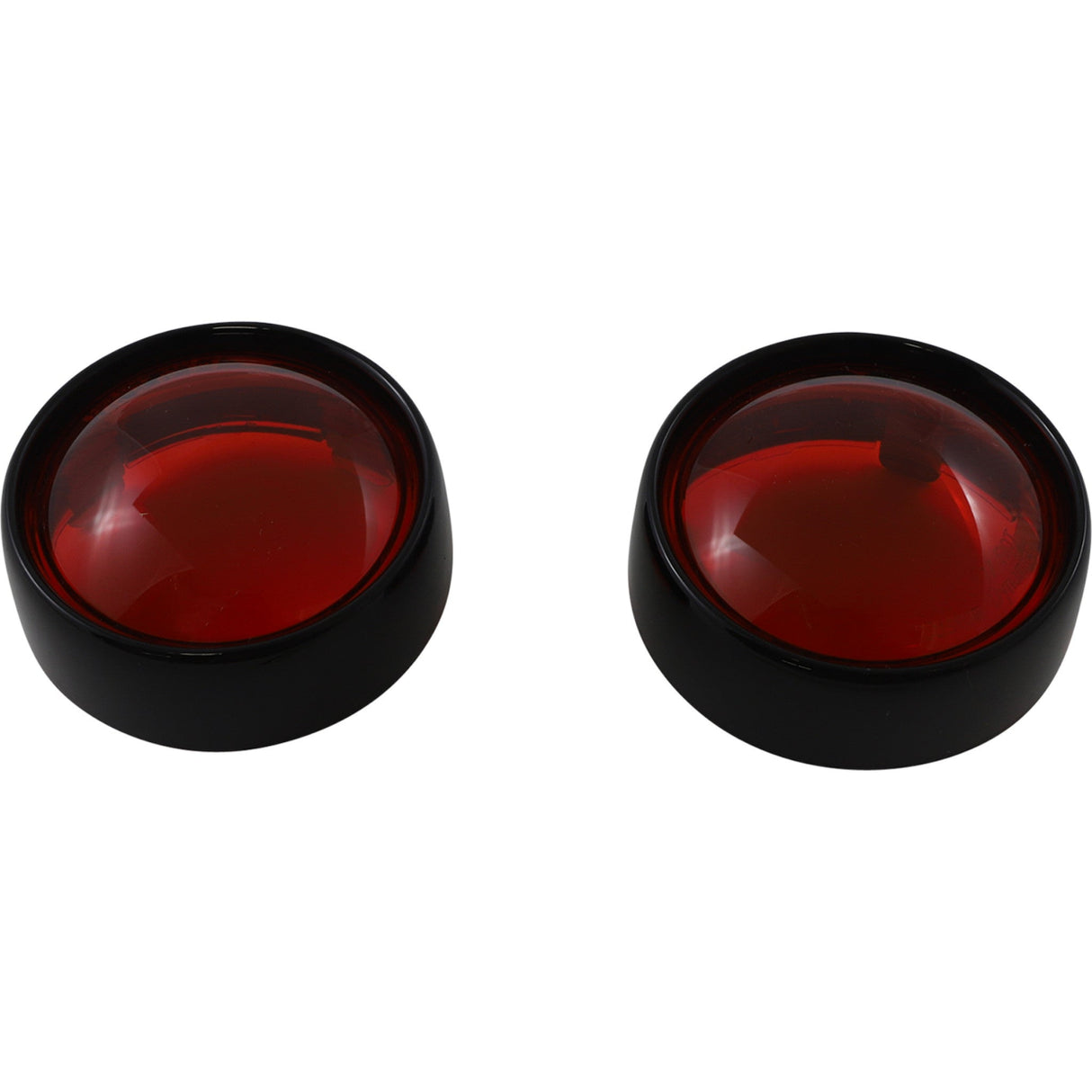 CUSTOM DYNAMICS 2020-1580 PB-B-BEZ-BR Bezel/Lenses for ProBEAM® Bullet Turn Signals Bullet Signal Lenses - Black/Red