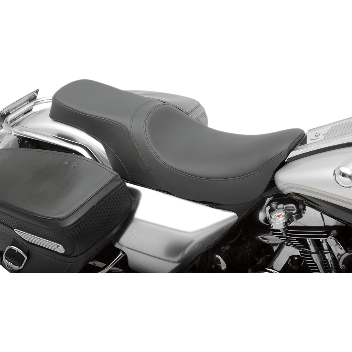 DRAG SPECIALTIES 0801-0367 Predator 2-Up Seat smooth - fl '97-'07