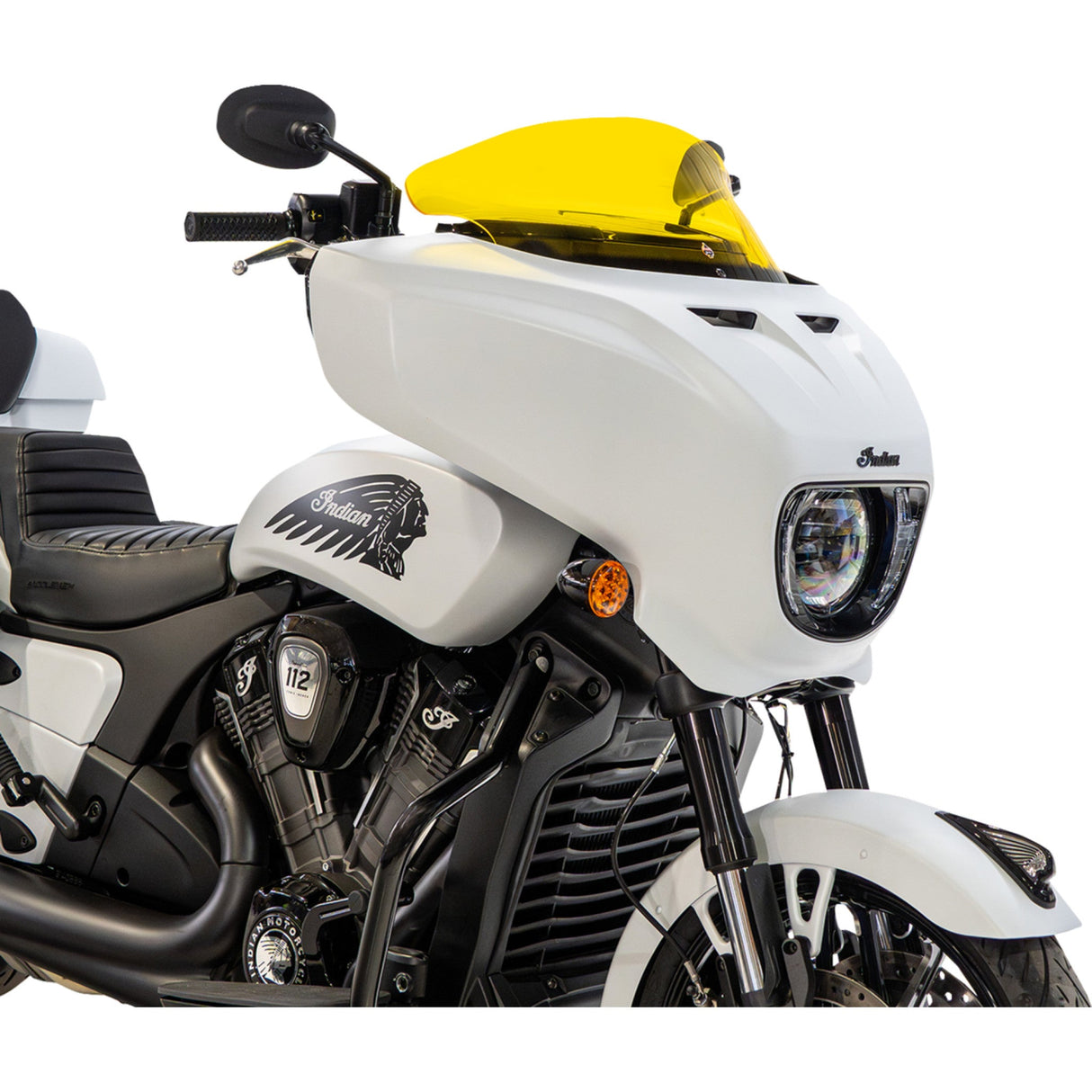 KLOCK WERKS 2312-1520 KWW-04-0653 Kolor Flare® Windshield Windshield - 9" - Yellow - Chieftain PowerPlus/Roadmaster PowerPlus