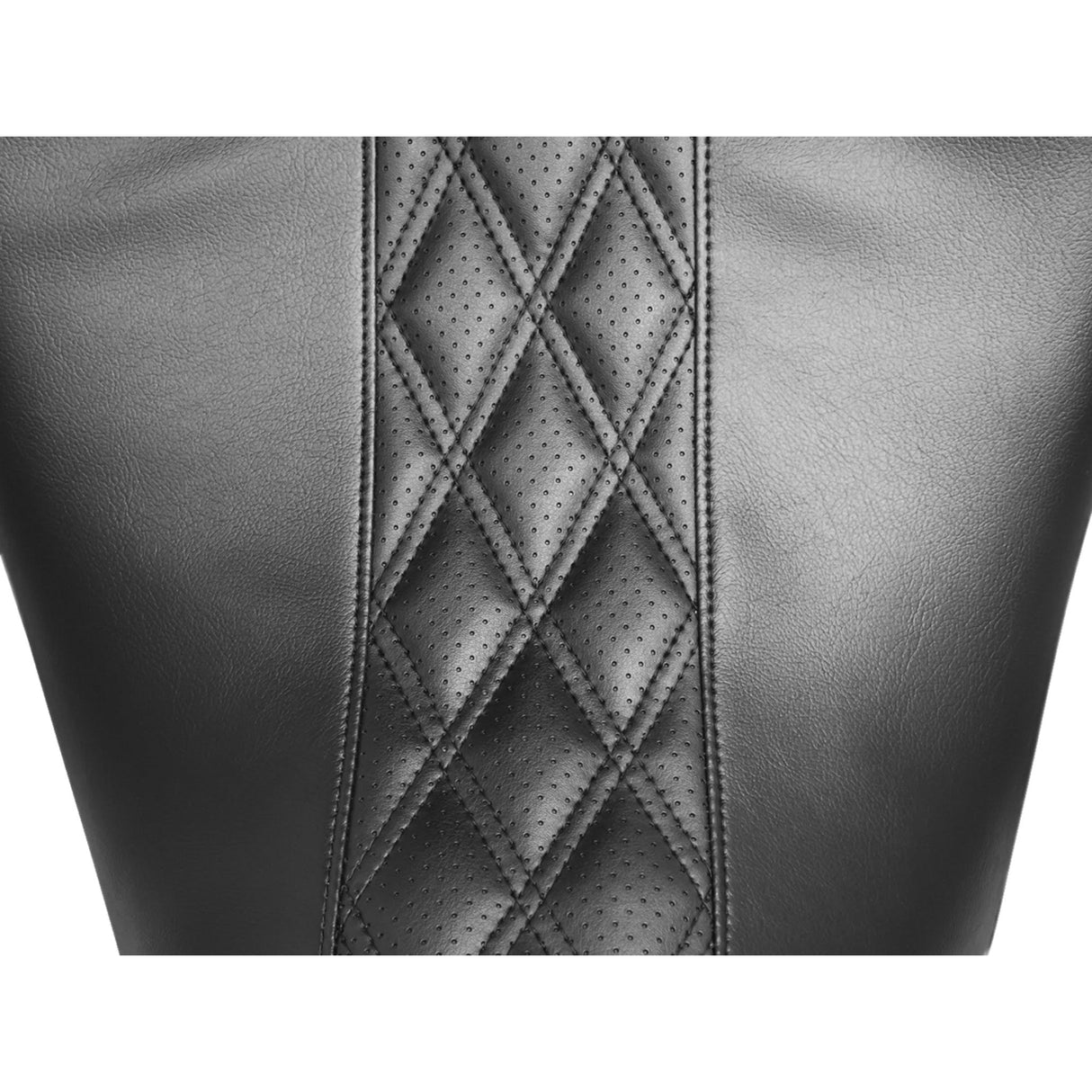 LePera Maverick Seat Without Backrest HR Black Inlay Double Diamond Black - LK-957HR2 For Harley Touring 2008-2023