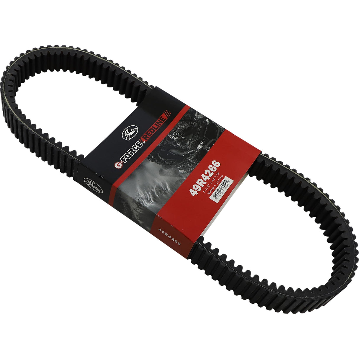Gates G-Force RedLine™ Drive Belt 1-1/2" (W) X 43-7/8" (OC) - 49R4266 For Ski-Doo Snowmobiles 2019-2026 | Can-Am Commander 2021