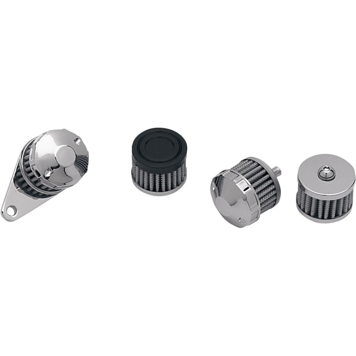 DRAG SPECIALTIES DS-289515 Crankcase Vent Filter Assembly Crankcase Filter with Mounting Base
