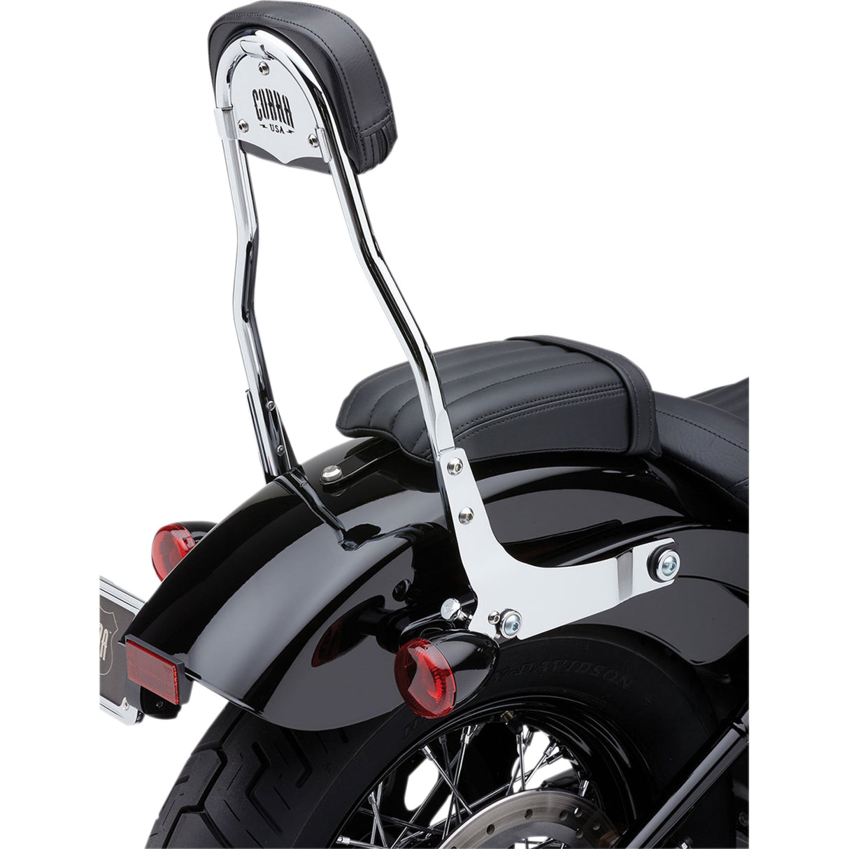 COBRA 1501-0611 602-2009 Detachable Backrest Kit - 14" - Chrome - FXLR