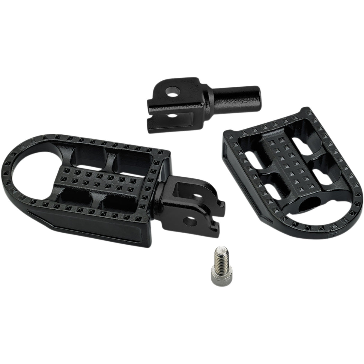 Biltwell Mushman Footpegs Step Black Electroplated - 7002-201-03 For Harley Softail 2018-2023