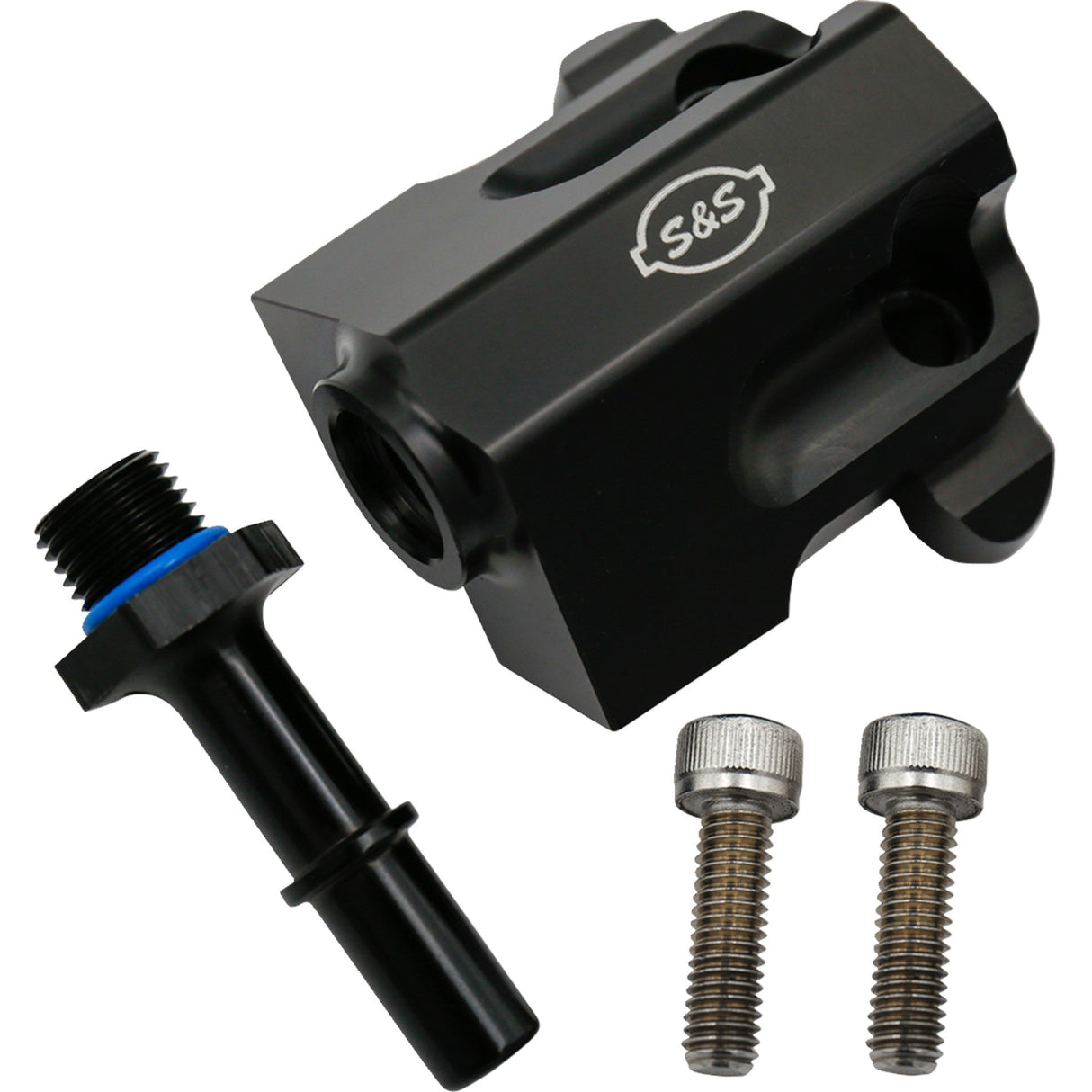 S&S Cycle Replacement Fuel Rail Kit Black M8 Touring - 160-0280 For Harley Touring 2017-2024