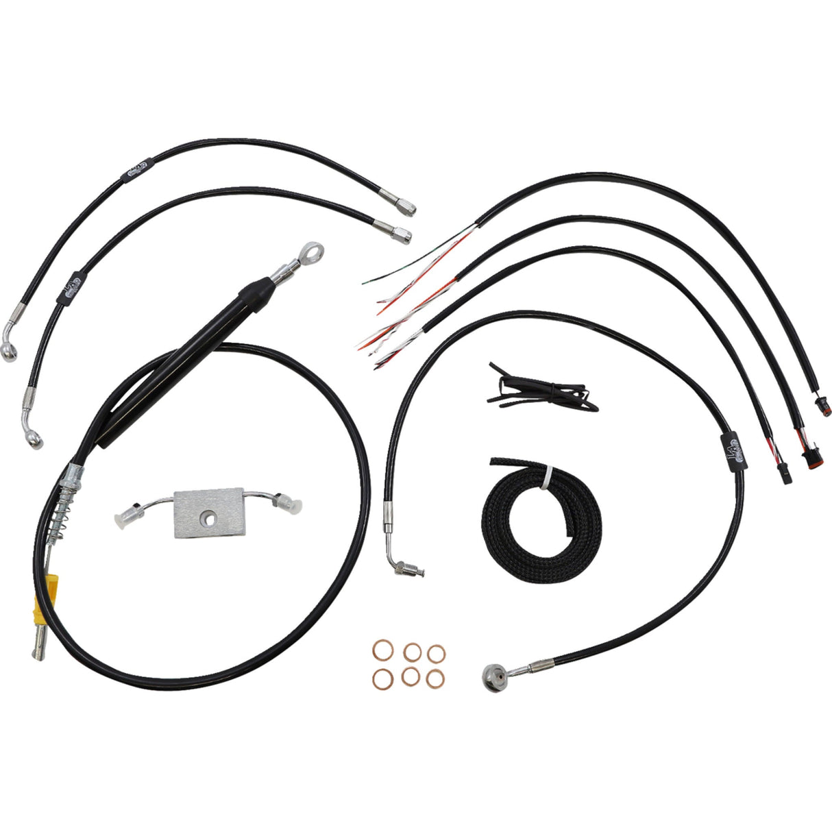 La Choppers Complete Cable Kit - LA-8157KT2-13B For Harley Softail 2018-2024