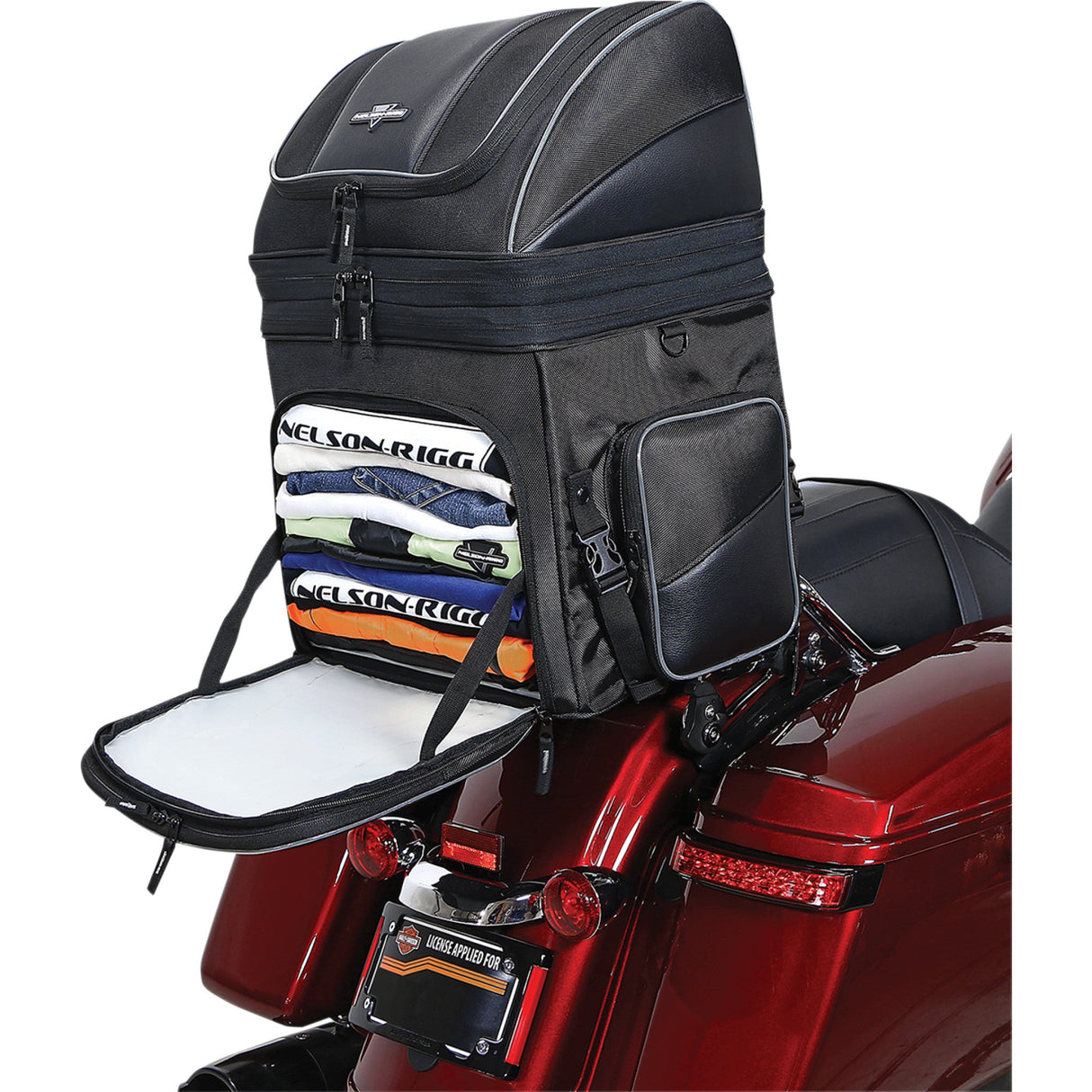 NELSON RIGG 3515-0193 NR-230 Route 1 Destination/Getaway Backrest Bag Destination Backrest Rack Bag - Black