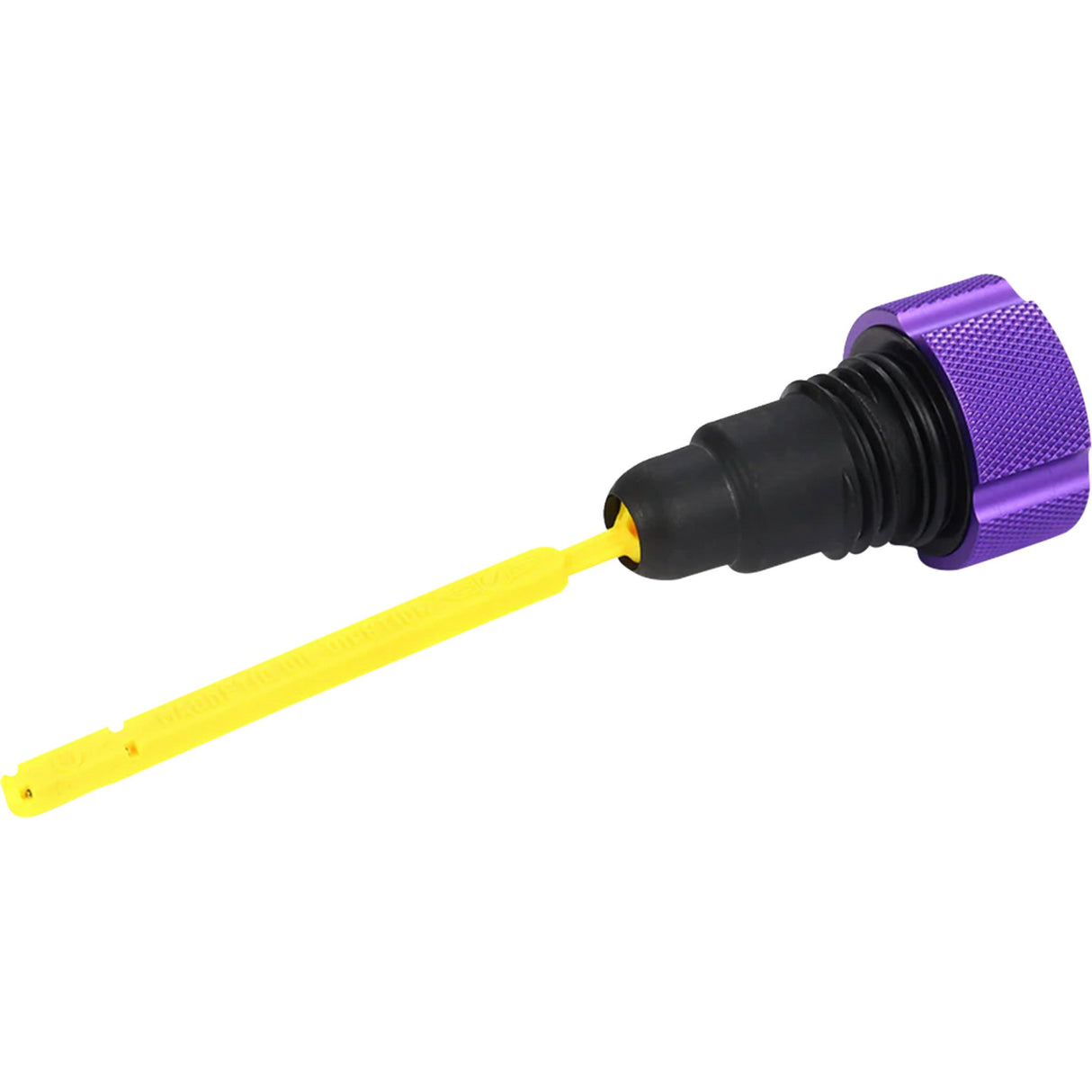 FIGURATI DESIGNS 0710-0305 FDP01-TCKN-P Performance Magnetic Oil Dipstick knurled - purple - '07-'16 touring/trike