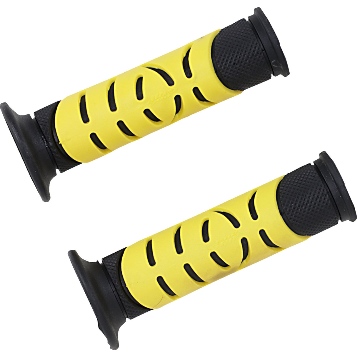 PRO GRIP PG-719YLX PA0719OENEGI 719 Dual Density Sportbike Grips Grips - Gel - 719 - Open Ends - Black/Yellow