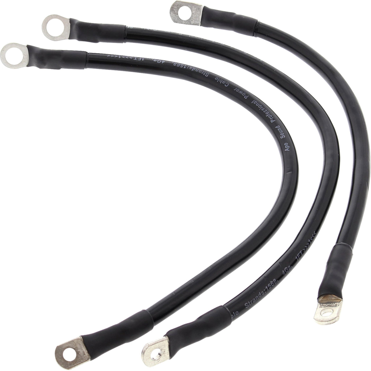 ALL Balls Battery Cable Kit Black - 79-3003-1 For Harley Super / Sport / Disc / Low 1982-1988