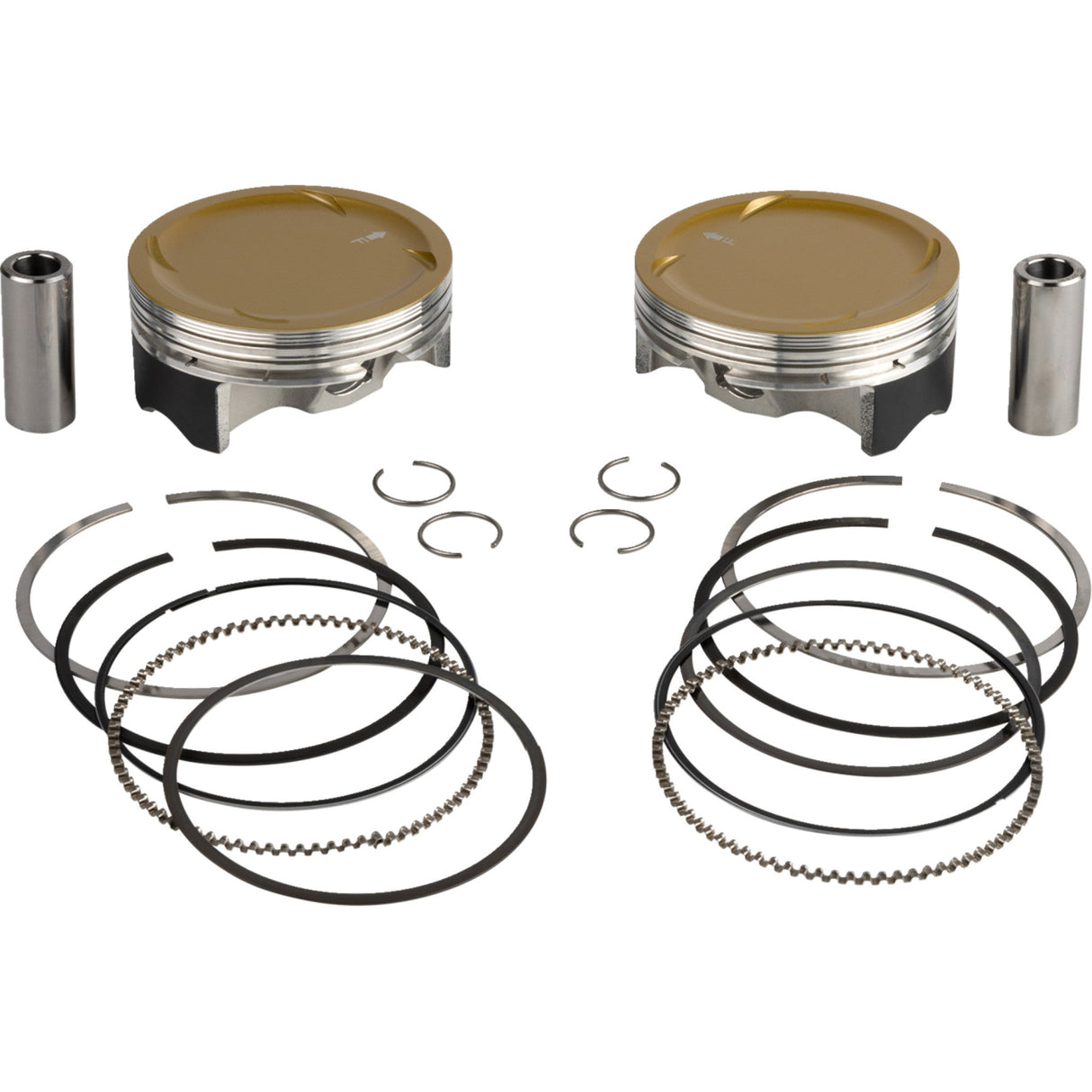 JE Pistons Ultra Series Piston Kit 4.310" 10.25:1 CR 114"/117" M8 - 394139 For Harley Motorcycles 2018-2026
