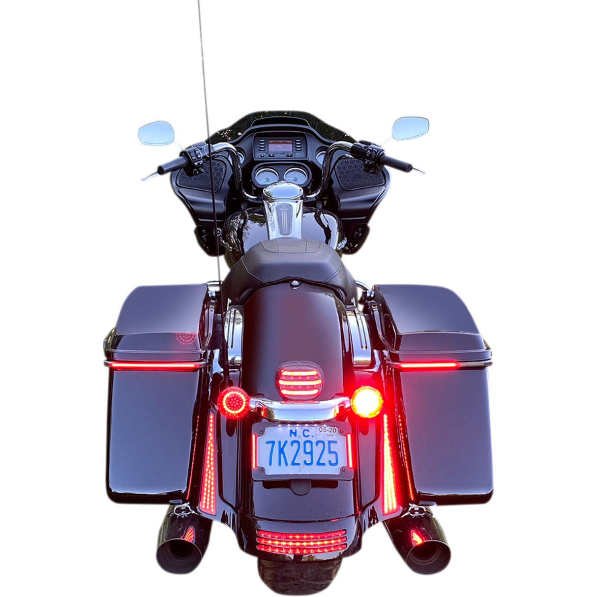 CUSTOM DYNAMICS 2020-1909 GEN-4-RR-1157 Genesis® 4 Red Ring LED Turn Signal Inserts - LED Rear Turn Signal Insert - Red - 1157