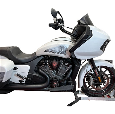 Tab Performance Folsom Prison Reduced Reach Handlebars | Indian - Black, Plus 4 FOLSOM-REDUCED-BARS-INDIAN-BLACK-PLUS-4