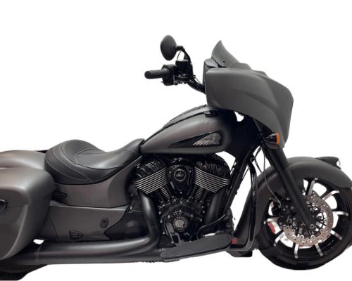 Tab Performance Folsom Prison Reduced Reach Handlebars | Indian - Black, Plus 4 FOLSOM-REDUCED-BARS-INDIAN-BLACK-PLUS-4