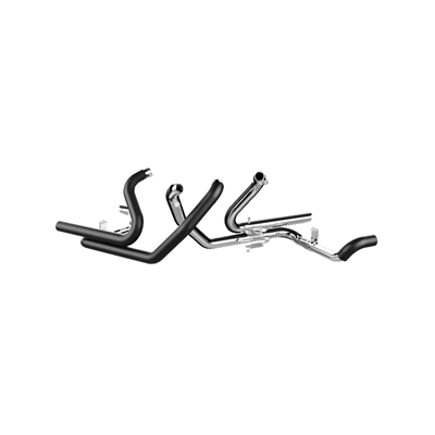 Tab Performance 2-into-2 Touring Exhaust Headers | 2009-2016 - Black H-D-TOURING-BLACK-HEAD-PIPES-BLACK
