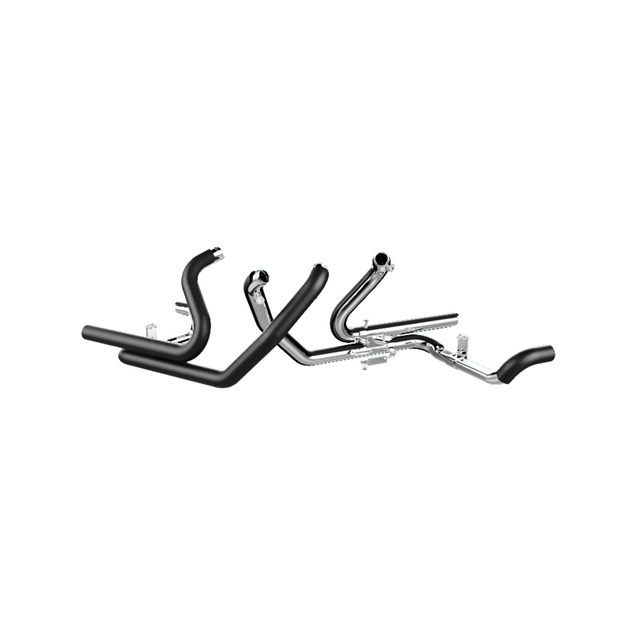 Tab Performance 2-into-2 Touring Exhaust Headers | 2009-2016 - Chrome H-D-TOURING-BLACK-HEAD-PIPES-CHROME