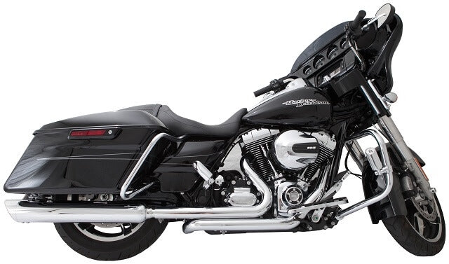 Tab Performance 2-into-2 Touring Exhaust Headers | 2009-2016 - Black H-D-TOURING-BLACK-HEAD-PIPES-BLACK