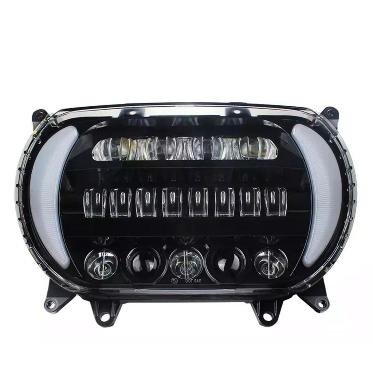 Original Garage Moto Harley-Davidson Road Glide OG LED Headlight - L-HL-10-BK