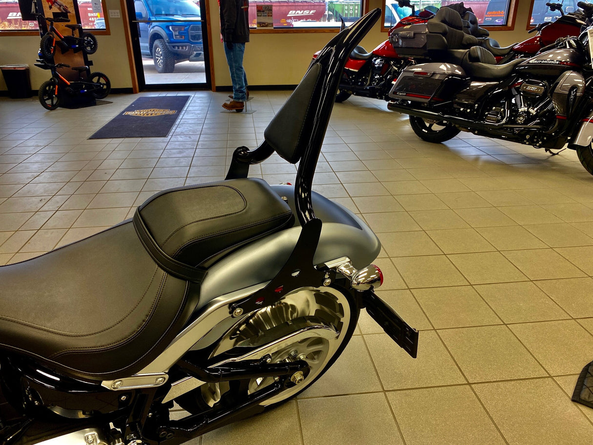 Siouxicide Choppers Breakout & Fat Boy Excalibur Detachable Sissy Bar Backrest Chrome, Short 16, 1 1/2 In, Fat Boy For Harley Softail 2018-2026