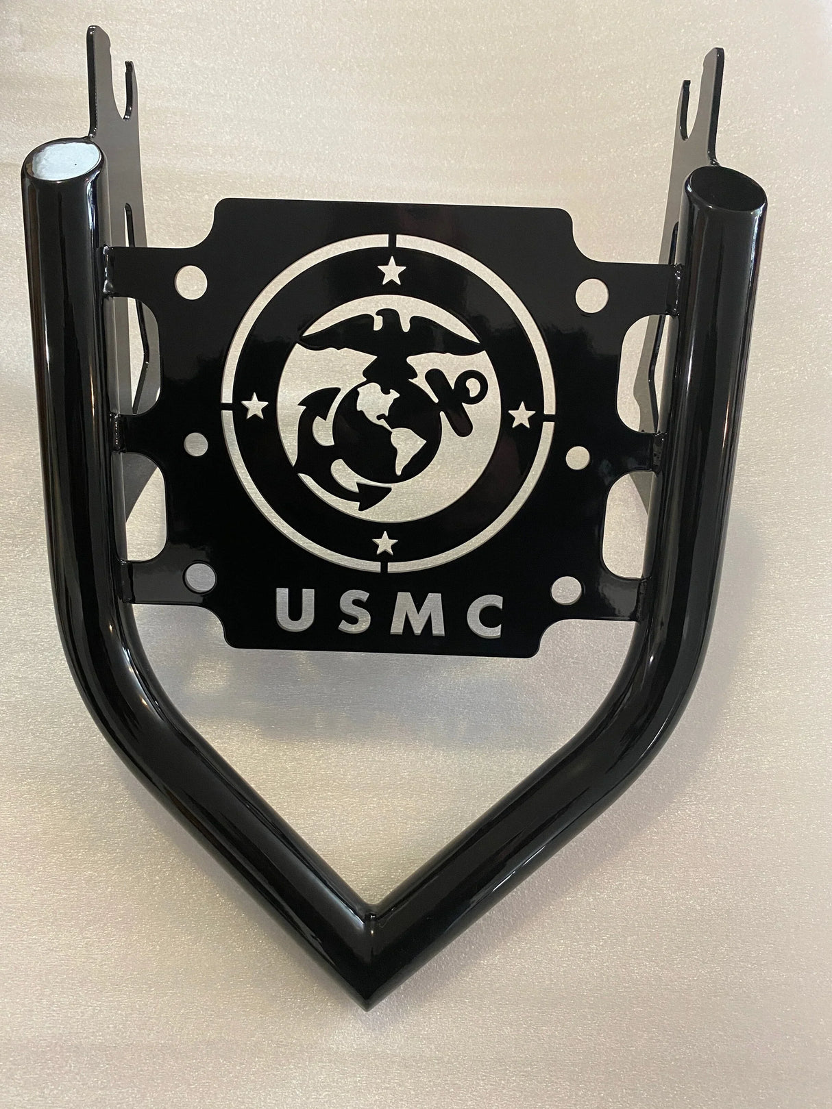 Siouxicide Choppers Indian Military Luggage Rack - Us Army, Gloss Black