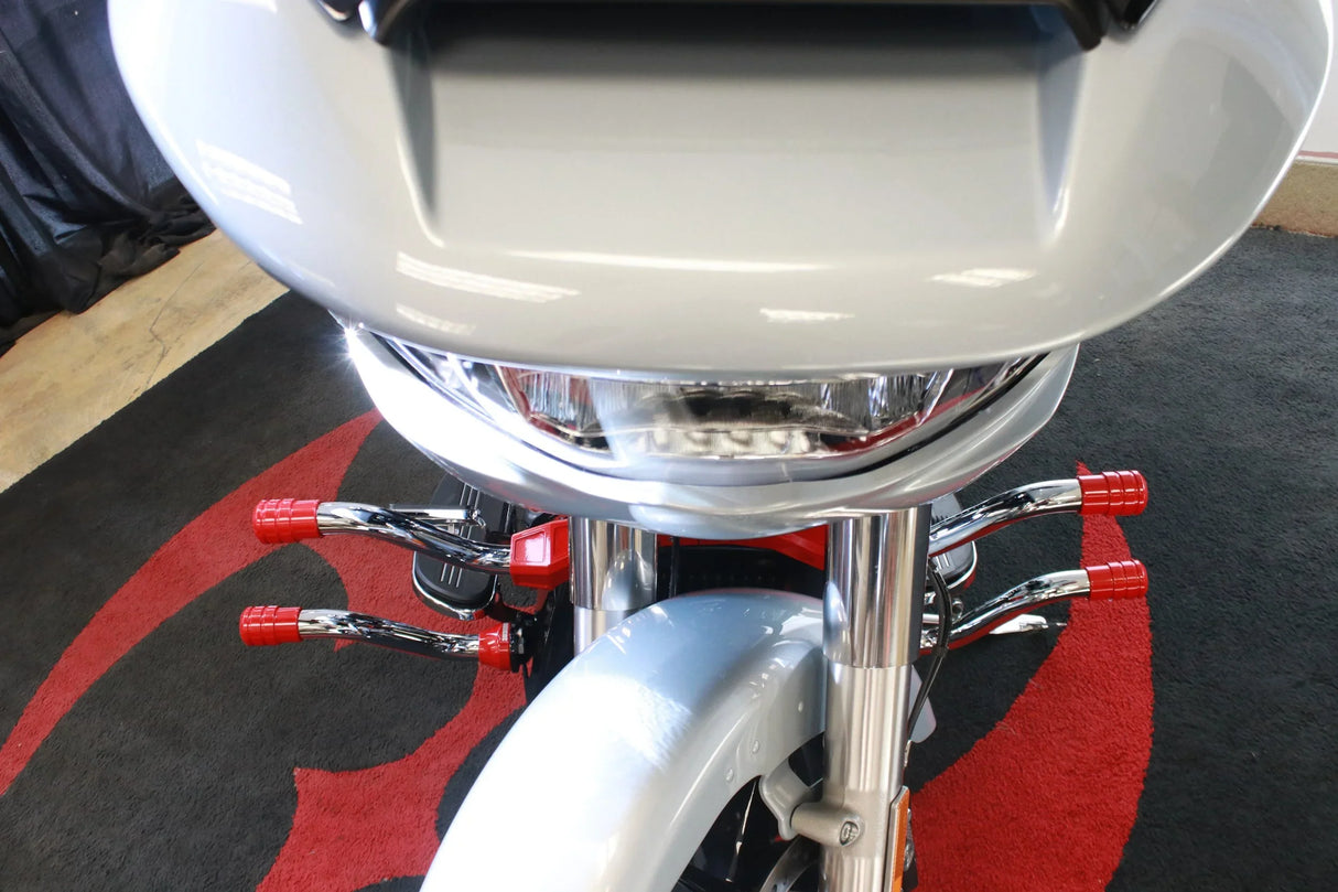 Siouxicide Choppers Sidewinderz Chrome, Steel Black Translucent Orange, Front Lower & Front Upper For Harley Touring 2009-2023
