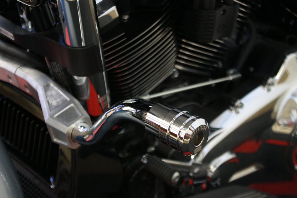 Siouxicide Choppers Sidewinderz Chrome, Steel Black Translucent Blue, Front Lower & Front Upper For Harley Touring 2009-2023