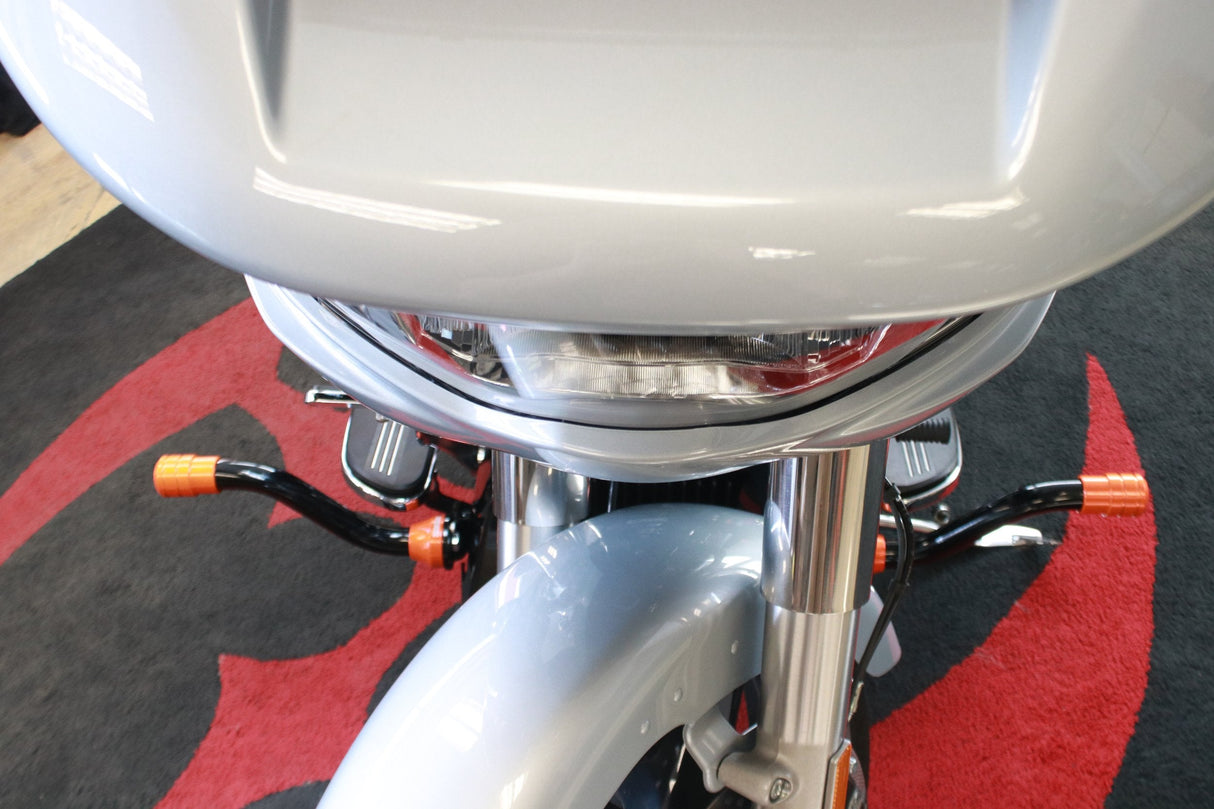 Siouxicide Choppers Sidewinderz Chrome, Steel Black Translucent Orange, Front Lower & Front Upper For Harley Touring 2009-2023