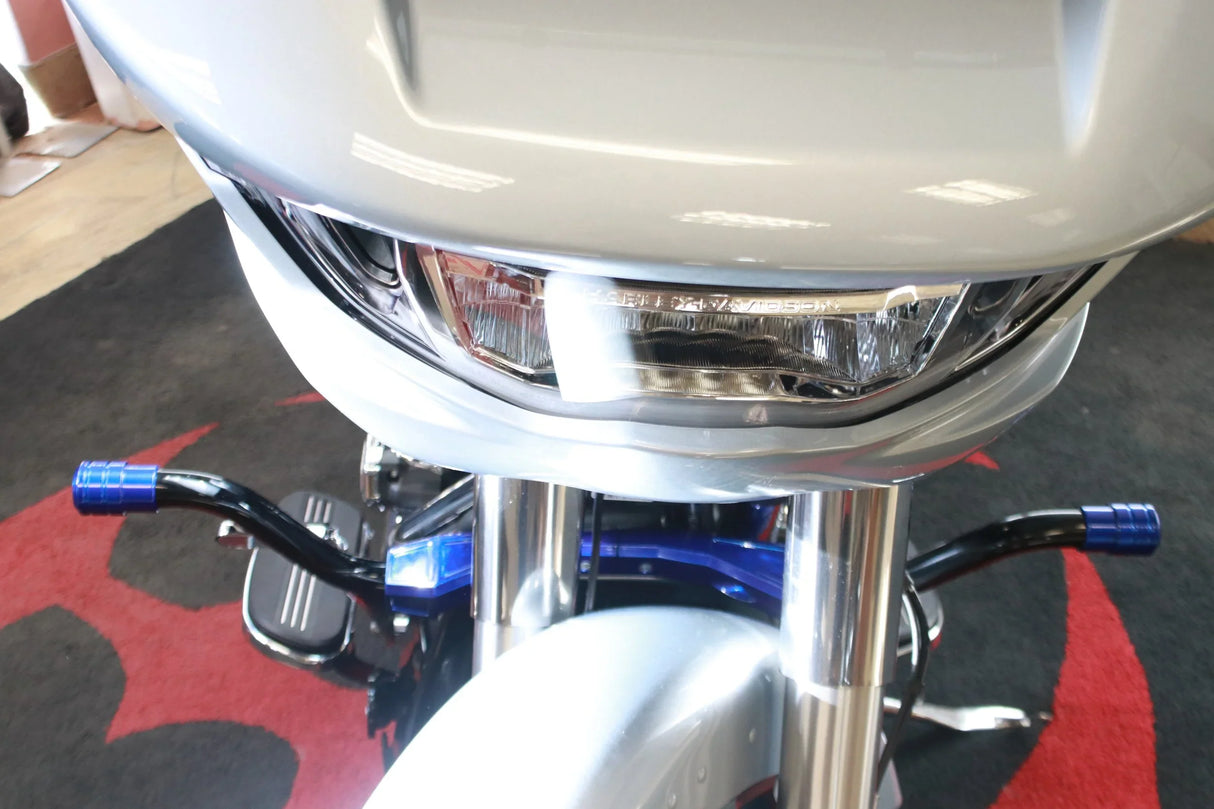 Siouxicide Choppers Sidewinderz Chrome, Steel Black Translucent Orange, Front Lower & Front Upper For Harley Touring 2009-2023