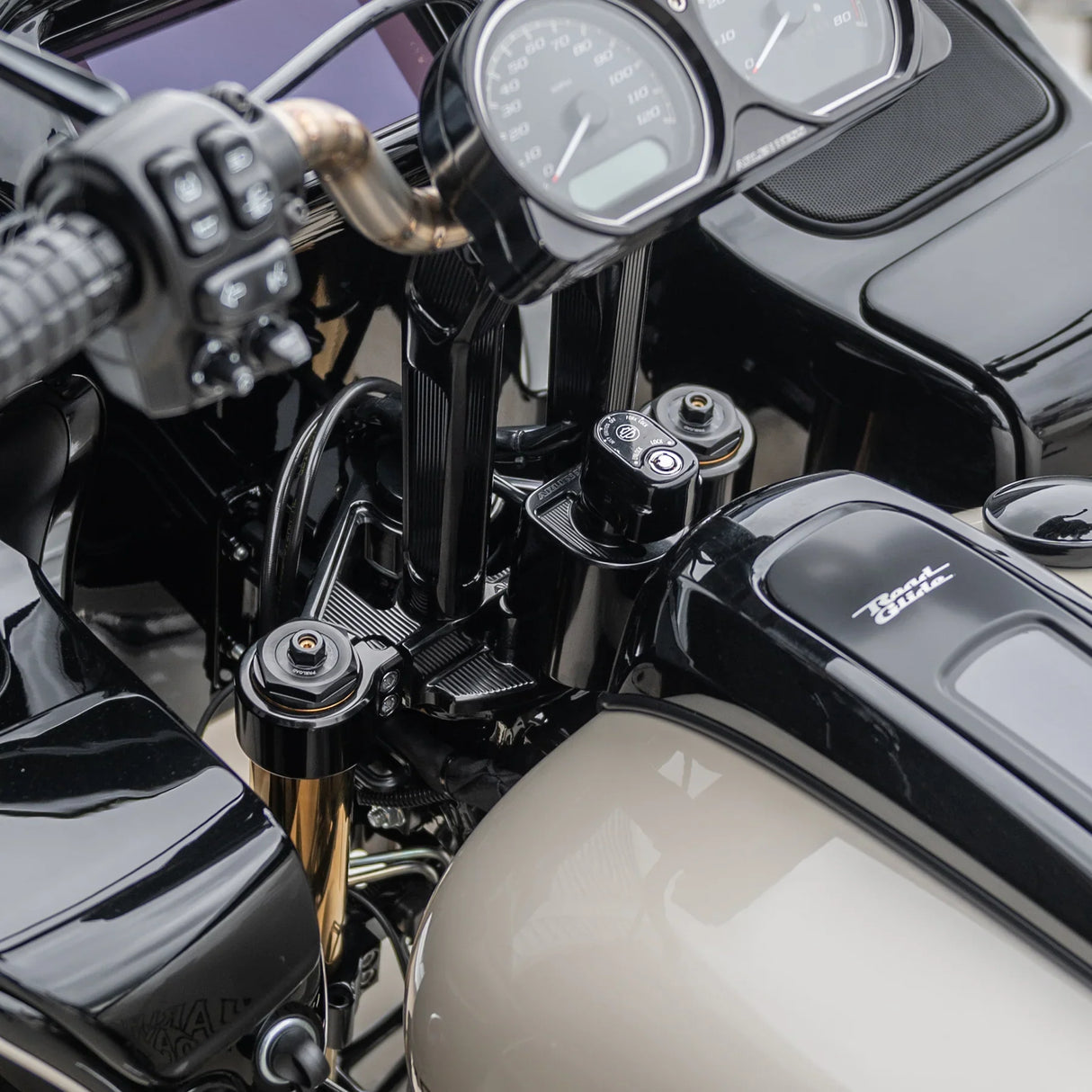 Arlen Ness Method® Triple Tree Kits Black - 130-006 For Harley Road Glide 2015-2024