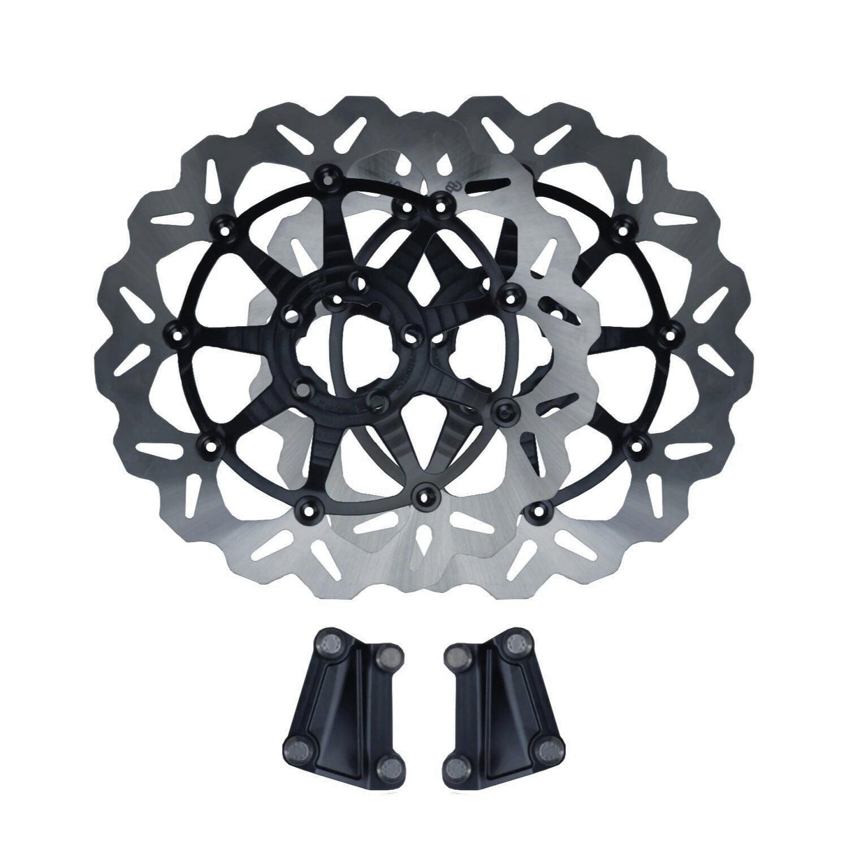 Original Garage Moto OG 13" Axial Big Brake Floating Rotor Kit - P-BR-25-BK For Harley Touring 2008-2023