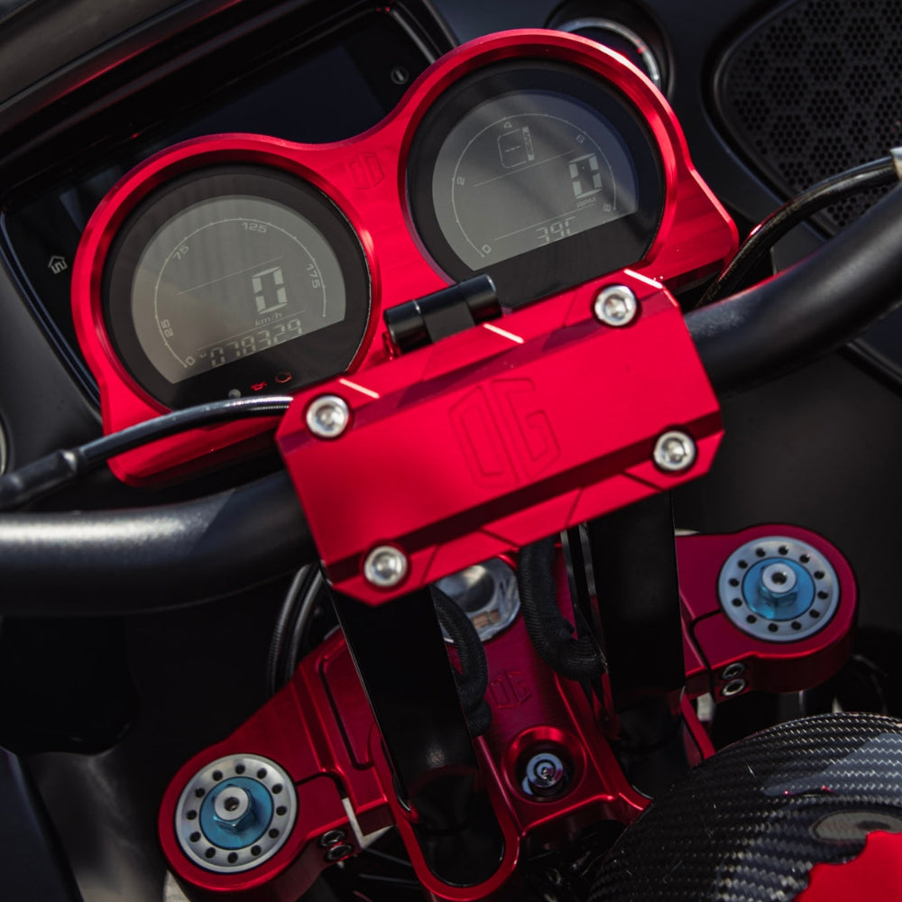Original Garage Moto OG Road Glide Billet Gauges Bezel