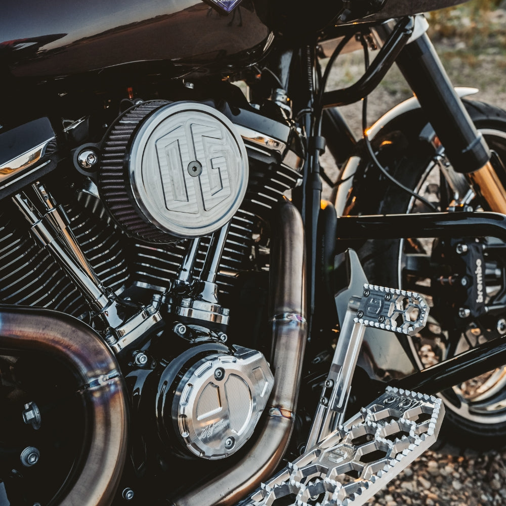Original Garage Moto OG Round Air Cleaner Cover - Classic