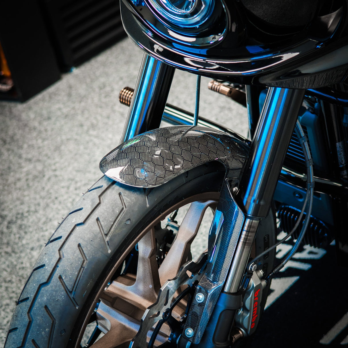 Original Garage Moto OG Softail Low Rider S/ST Carbon Fiber Fender Kit For Harley Softail Low Rider 2020-2026