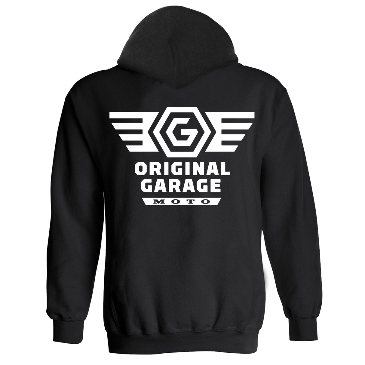 Original Garage Moto Pullover Hoodie - Black
