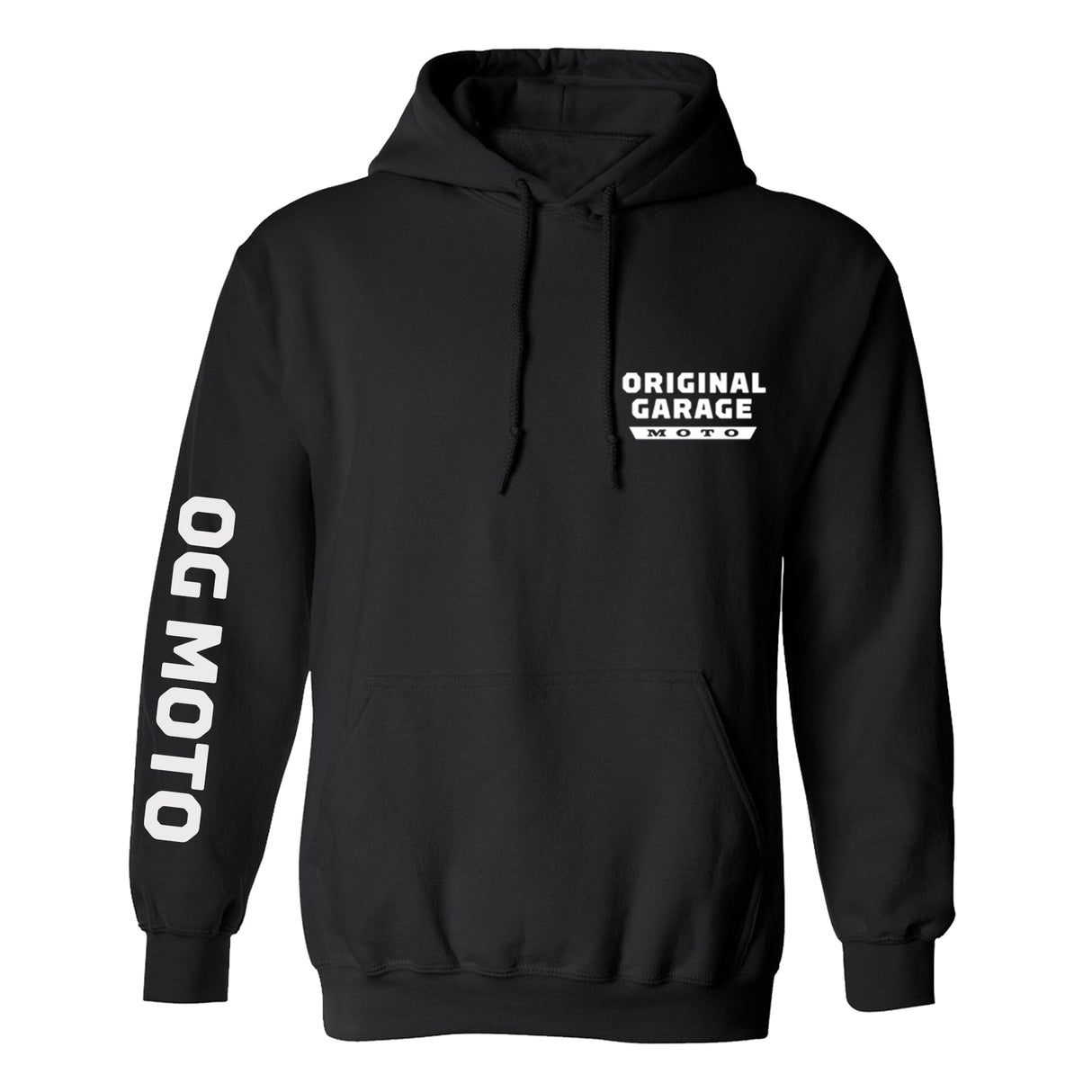 Original Garage Moto Pullover Hoodie - Black