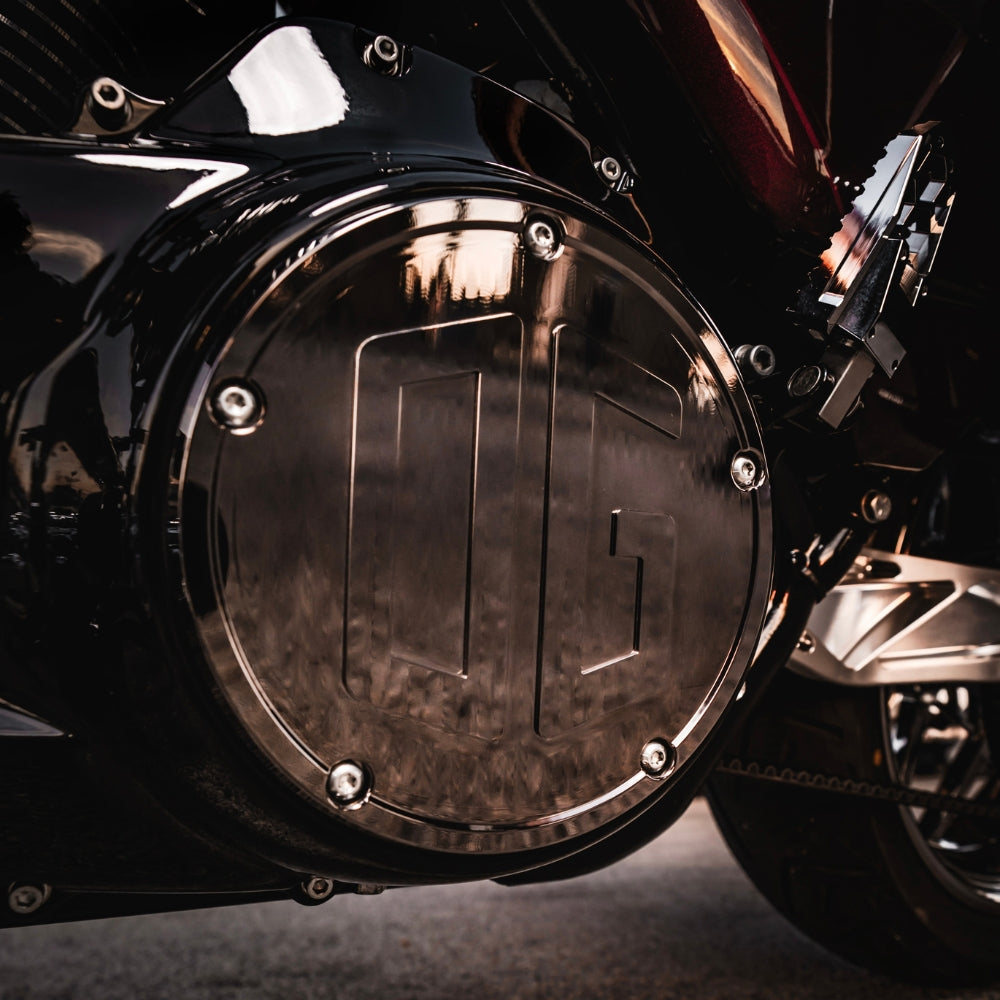 Original Garage Moto OG M8 Bagger Derby Cover For Harley Touring 2016-2026