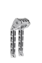 Khrome Werks Billet Risers 10"  std top clamp chrome  350105