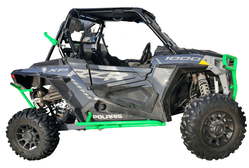 Tab Performance Polaris RZR/General Rock Sliders - 2 Seater - Red 715-2020-RED