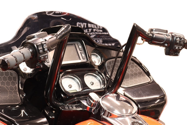 Tab Performance Folsom Prison FlexFitment Handlebars | 1.25" Clamping Area - '15-Up Road Glide/'23-Up RG3, Black, 12" 125-2121