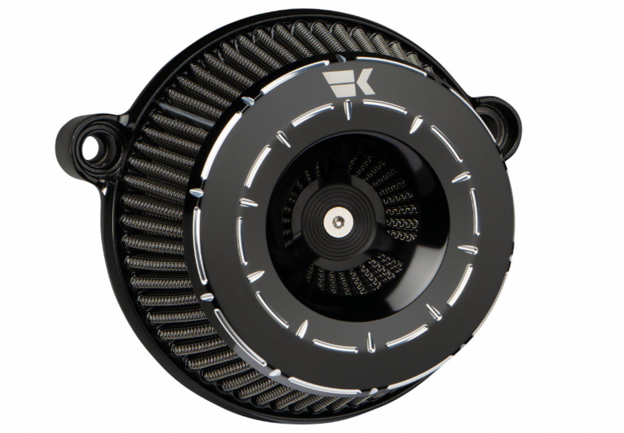 Khrome Werks Instigator Air Cleaner Tracer Black Twin Cam - 250210 For Harley Motorcycles 2008-2017