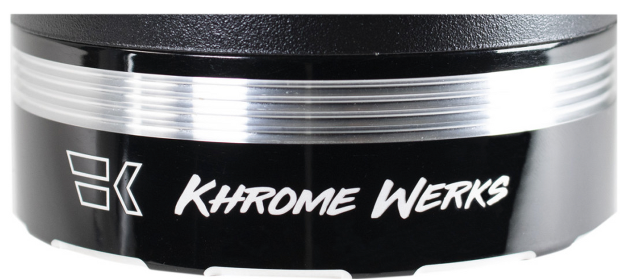 KHROME WERKS 1801-1286 202790 HP-Plus 4.5" Slip-On Mufflers - Chrome with Tracer Tip