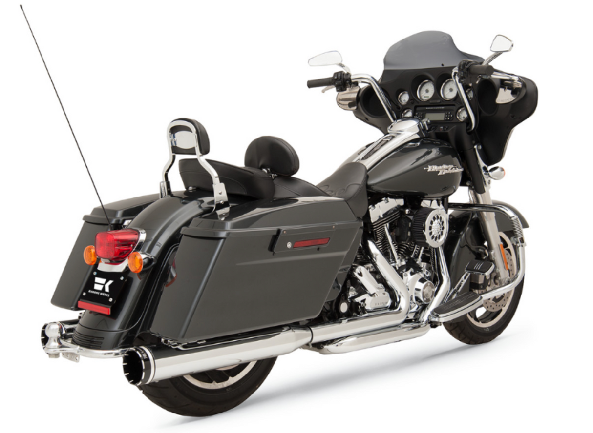 Khrome Werks 2-Into-2 Dominator Exhaust System Chrome FL With 4-1/2" Muffler - 200630 For Harley Touring 2009-2016