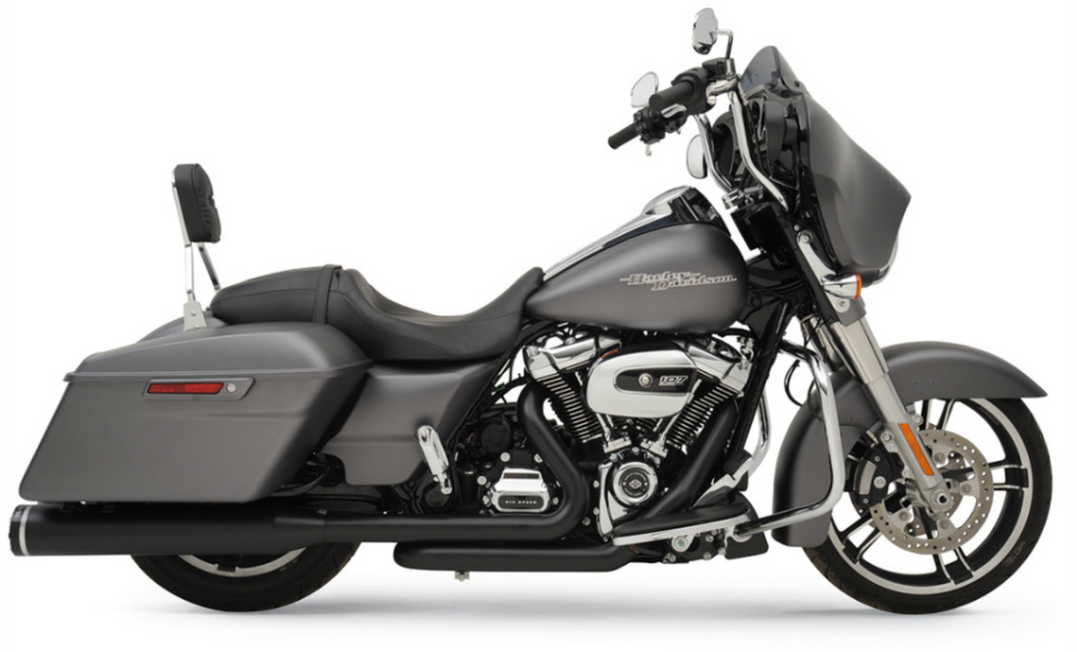 KHROME WERKS 1800-2176 200810A 2-into-2 Dominator Exhaust System with 4-1/2" Mufflers - Black - FL